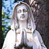28" Religious Praying Virgin Mary Outdoor Statue Image 2