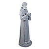 28" St. Francis with Bird Outdoor Garden Statue Image 1