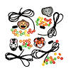 28" x 1 1/2" Zoo Animal Plastic Bead Necklace Craft Kit - Makes 12 Image 1
