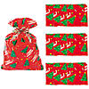 28" x 47" Jumbo Happy Holidays Red Plastic Gift Bags - 12 Pc. Image 1