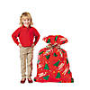 28" x 47" Jumbo Happy Holidays Red Plastic Gift Bags - 12 Pc. Image 2