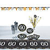 281 Pc. Sparkling Celebration 60th Birthday Tableware Kit for 8 Guests Image 1