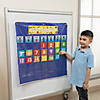 29 1/2" Hanging Classroom Calendar Nylon Pocket Chart - 73 Pc. Image 1