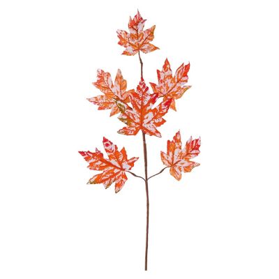 29" Glitter Maple Leaf Spray Image 1
