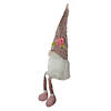 29" Plaid Spring Gnome Table Top Figure with Dangling Legs Image 2