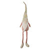 29" Sitting Spring Gnome Figure with a Knitted Hat Image 1