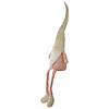 29" Sitting Spring Gnome Figure with a Knitted Hat Image 3