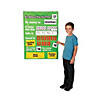 29" x 40" All About Numbers Green Nylon Pocket Chart - 68 Pc. Image 2