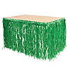 29" x 9 ft. Artificial Grass Tropical Green Table Skirt Image 1
