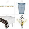 297 Pc. Sparkling Celebration 30th Birthday Tableware Kit for 8 Guests Image 2