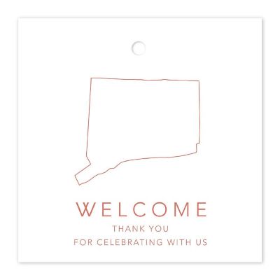 2in Rose Gold OOT Welcome Connecticut Image 1