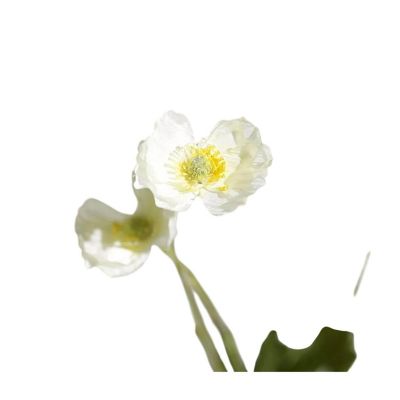 2PCS 33" Silk Artificial Poppy Sprays &amp;#8211; Long Stem Party Decor Image 1