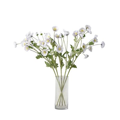 2PCS 33" Silk Artificial Poppy Sprays &amp;#8211; Long Stem Party Decor Image 1