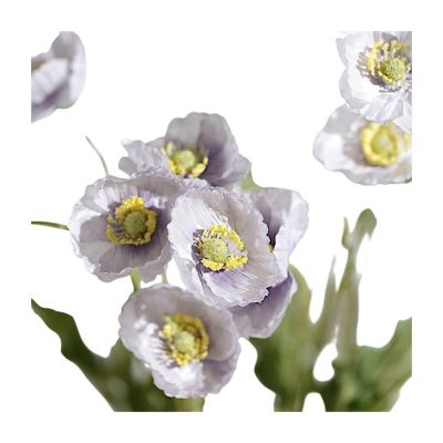 2PCS 33" Silk Artificial Poppy Sprays &amp;#8211; Long Stem Party Decor Image 1
