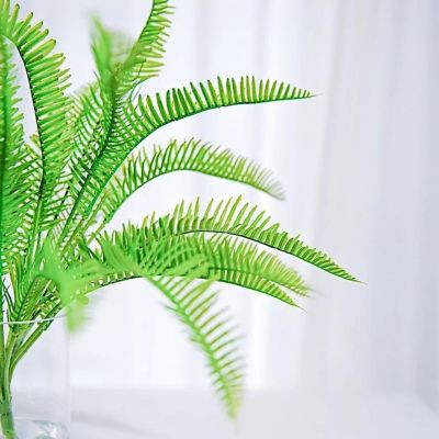 2Pcs Artificial Fern Leaves Greenery Stems Image 1
