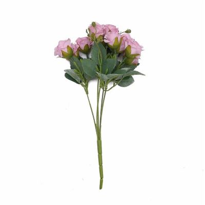 2Pcs Bouquets Artificial Open Roses Floral Bushes Image 1