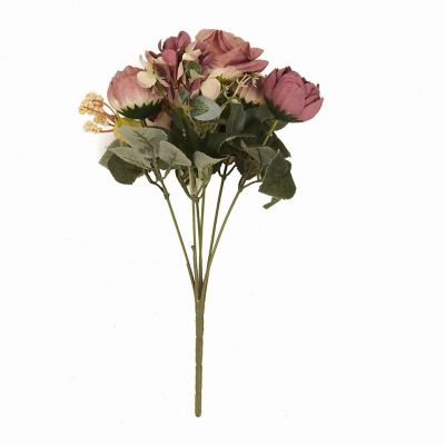 2Pcs Bouquets Assorted Silk Flowers  Floral Bushes Image 1