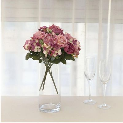 2Pcs Bouquets Assorted Silk Flowers  Floral Bushes Image 1