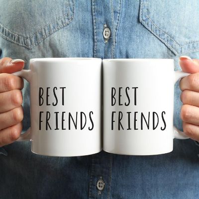 2PK Best Friends Ceramic Coffee Mug Set Image 1