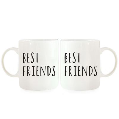 2PK Best Friends Ceramic Coffee Mug Set Image 2
