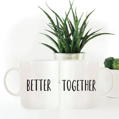 2PK Better &amp; Together Ceramic Coffee Mug Image 1