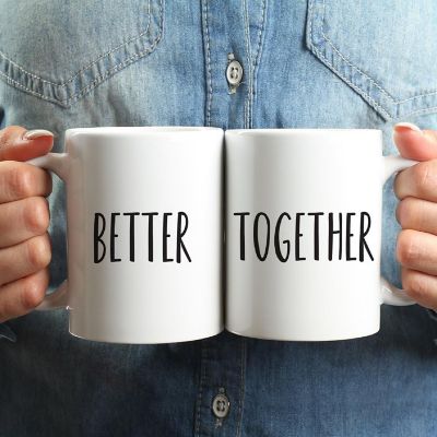 2PK Better &amp; Together Ceramic Coffee Mug Image 1