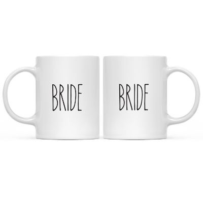 2PK Bride &amp; Bride Rustic Farmhouse Mug Image 2