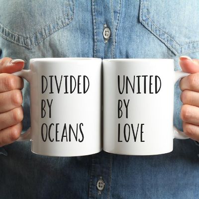 2PK Divided By Oceans Coffee Mug Set Image 1