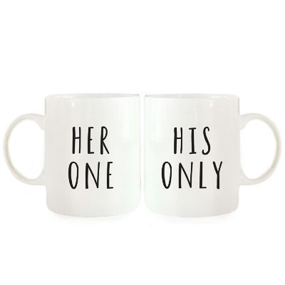 2PK Her One &amp; His Only Coffee Mug Set Image 2