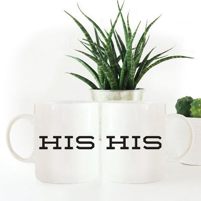 2PK His &amp; His Ceramic Coffee Mug Set Image 1