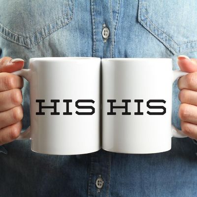 2PK His &amp; His Ceramic Coffee Mug Set Image 1