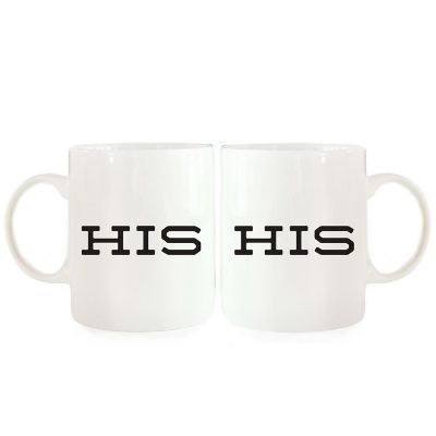 2PK His &amp; His Ceramic Coffee Mug Set Image 2
