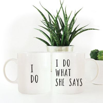 2PK I Do &amp; I Do What She Says Mug Set Image 2