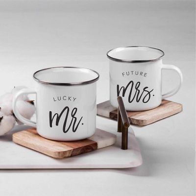 2PK Lucky Mr. &amp; Future Mrs. Camp Mugs Image 1