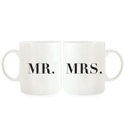 2PK Mr. &amp; Mrs. Formal Coffee Mug Set Image 2