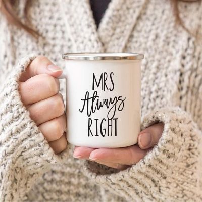 2PK Mr Mrs Sweet Style Campfire Mugs Image 1