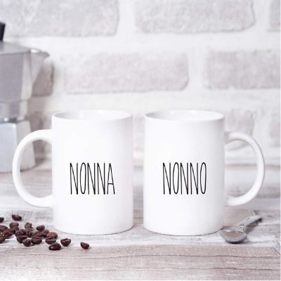 2PK Nonna &amp; Nonno Rustic Coffee Mug Image 1