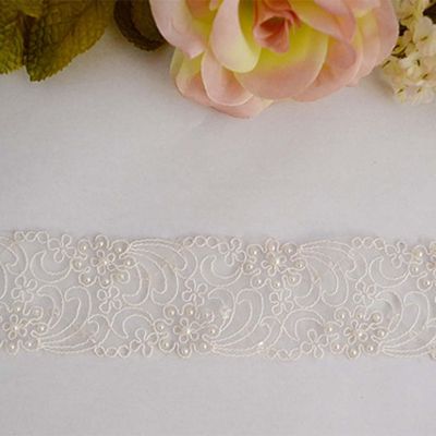 2"x15 Yards White  Venise Lace Trims Image 2