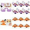 3 1/2&quot; &amp;#8211; 4 1/4&quot; Halloween Wind-Up Trick-or-Treat Dinosaur Foam Craft Kit - Makes 12 Image 1