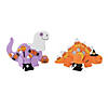 3 1/2&quot; &amp;#8211; 4 1/4&quot; Halloween Wind-Up Trick-or-Treat Dinosaur Foam Craft Kit - Makes 12 Image 1