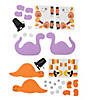 3 1/2&quot; &amp;#8211; 4 1/4&quot; Halloween Wind-Up Trick-or-Treat Dinosaur Foam Craft Kit - Makes 12 Image 2