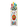 3 1/2" 4-Color World of Eric Carle The Very Hungry Caterpillar&#8482; Crayons - 24 Boxes Image 1