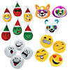 3 1/2" - 6" Bulk 48 Pc. Silly Expression Stuffed Christmas Character Assortment Image 1