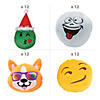 3 1/2" - 6" Bulk 48 Pc. Silly Expression Stuffed Christmas Character Assortment Image 1