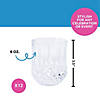 3 1/2" 8 oz. Clear Stemless Patterned Plastic Wine Glasses &amp;#8211; 12 Pc. Image 1