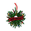 3 1/2" Beaded Chenille Stem Wreath Christmas Ornament Craft Kit - Makes 12 Image 1