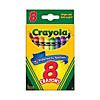 3 1/2" Bright 8-Color Crayola<sup>&#174;</sup> Crayons Art Supply Pack Image 1