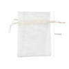 3 1/2" Bulk 50 Pc. Mini Ivory Organza Drawstring Treat Bags Image 1