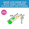 3 1/2&quot; Camp-Themed Plastic Flashlight Keychains - 12 Pc. Image 3
