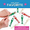 3 1/2" Christmas Elf Red, Green & White Vinyl Finger Flingers - 12 Pc. Image 2